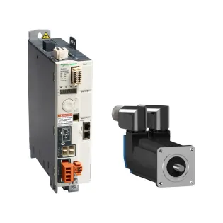 Schneider Electric LXM32SU90M2, Lexium 32, 0.45 kW, 3 Amper, Standart Servo Sürücü, Monofaze 200-240 Volt AC, Modbus Serial Link, Sercos III