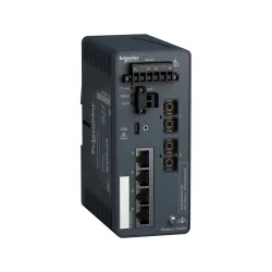 Schneider Electric MCSESM063F2CS0, Modicon Networking, Yönetilebilir(Managed) Endüstriyel Ethernet Switch, 4 Port TX, 2 Port FX-SM