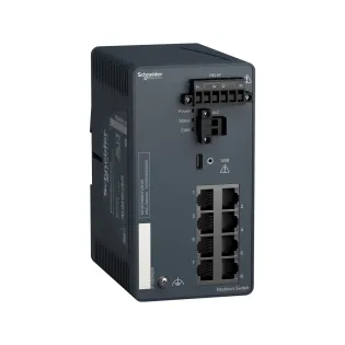 Schneider Electric MCSESM083F23F0H, Modicon Networking, Yönetilebilir(Managed) Endüstriyel Ethernet Switch, 8 Port TX, Harsh