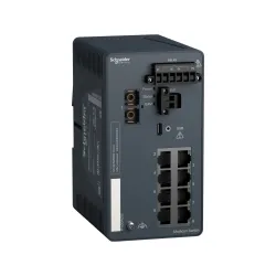 Schneider Electric MCSESM093F1CU0, Modicon Networking, Yönetilebilir(Managed) Endüstriyel Ethernet Switch, 8 Port TX, 1 Port FX-MM