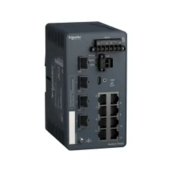 Schneider Electric MCSESM123F2LG0, Modicon Networking, Yönetilebilir(Managed) Endüstriyel Ethernet Switch, 8 Port TX, 4 Port SFP Gbit