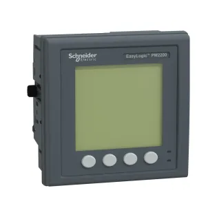 Schneider Electric METSEPM2220R, EasyLogic PM2000, Enerji Analizörü, 15. Harmonik, LCD Ekranlı, Modbus, Class 1, RJ45 Akım Trafosu Bağlantılı