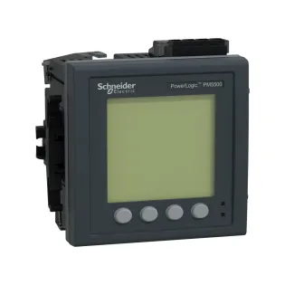 Schneider Electric METSEPM5580, PowerLogic PM5000, Enerji Analizörü, 63. Harmonik, LCD Ekranlı, Modbus, Dijital 4 Giriş+2 Çıkış, Class 0.2, 24 Volt DC