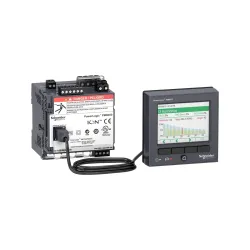 Schneider Electric METSEPM8214, PowerLogic PM8000, Enerji Kalite Analizörü, DIN Ray Tipi, Uzaktan İzleme, 24 Volt DC