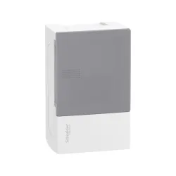 Schneider Electric MIP10104T, Resi9 MP, 4 Modül, Şeffaf Kapaklı, Halojen Free, Sıvaüstü Sigorta Kutusu, 124x198x95mm