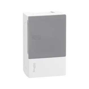 Schneider Electric MIP10104T, Resi9 MP, 4 Modül, Şeffaf Kapaklı, Halojen Free, Sıvaüstü Sigorta Kutusu, 124x198x95mm
