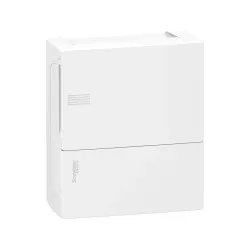 Schneider Electric MIP10108, Resi9 MP, 8 Modül, Beyaz Opak Kapaklı, Halojen Free, Sıvaüstü Sigorta Kutusu, 196x228x102mm