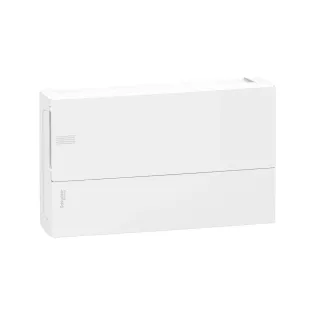 Schneider Electric MIP10118, Resi9 MP, 18 Modül, Beyaz Opak Kapaklı, Halojen Free, Sıvaüstü Sigorta Kutusu, 376x228x102mm