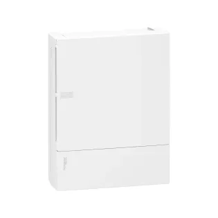 Schneider Electric MIP10212, Resi9 MP, 24 Modül, 2 Sıralı, Beyaz Opak Kapaklı, Halojen Free, Sıvaüstü Sigorta Kutusu, 268x353x102mm