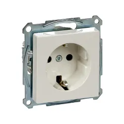 Schneider Electric MTN2300-0319, Merten System M, Beyaz, Topraklı Priz, Çocuk Korumalı
