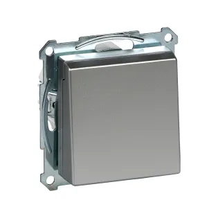 Schneider Electric MTN2310-0460, Merten System M, Alüminyum, Kapaklı Topraklı Priz, Çocuk Korumalı