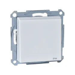 Schneider Electric MTN2314-0325, Merten System M, Aktif Beyaz, Kapaklı Topraklı Priz, Çocuk Korumalı, IP44