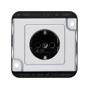 Schneider Electric MTN2400-7060, Merten Anti-Vandalizm, Alüminyum, Topraklı Priz, Çocuk Korumalı, Vidalı Bağlantı