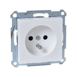 Schneider Electric MTN2500-0325, Merten System M, Aktif Beyaz, UPS Priz, Çocuk Korumalı