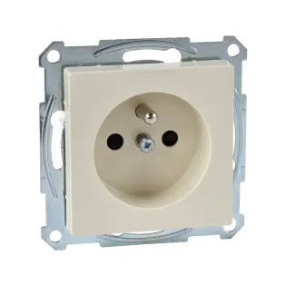 Schneider Electric MTN2500-0344, Merten System M, Krem, UPS Priz, Çocuk Korumalı