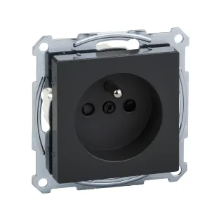 Schneider Electric MTN2500-0414, Merten System M, Antrasit, UPS Priz, Çocuk Korumalı