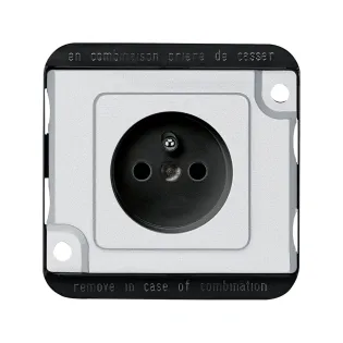 Schneider Electric MTN2500-7060, Merten Anti-Vandalizm, Alüminyum, UPS Priz, Çocuk Korumalı