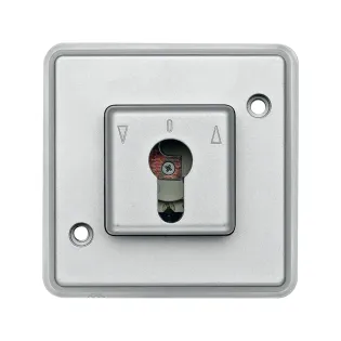 Schneider Electric MTN318460, Merten Anti-Vandalizm, Alüminyum, Kilit Yuvalı Liht Anahtarı