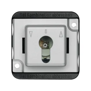 Schneider Electric MTN318760, Merten Anti-Vandalizm, Alüminyum, Kilit Yuvalı Jaluzi Anahtarı, Çift Kutuplu