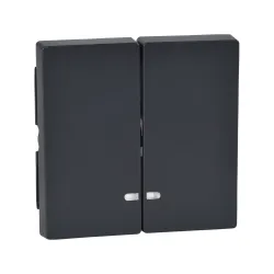 Schneider Electric MTN3420-0414, Merten System M, Antrasit, Işıklı Komütatör Tuş Kapağı
