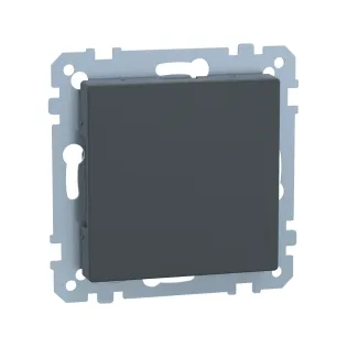 Schneider Electric MTN391814, Merten System M, Antrasit, Kör Kapak Montaj Plakası Dahil