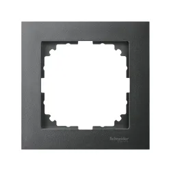 Schneider Electric MTN4010-3614, Merten System M-Pure, Antrasit, Tekli Çerçeve