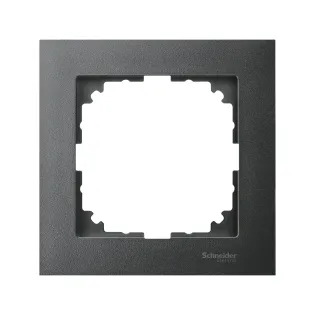 Schneider Electric MTN4010-3614, Merten System M-Pure, Antrasit, Tekli Çerçeve