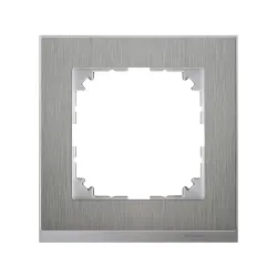 Schneider Electric MTN4010-3646, Merten System M-Pure Decor, Metal, Tekli Çerçeve