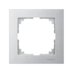 Schneider Electric MTN4010-3660, Merten System M-Pure, Alüminyum, Tekli Çerçeve