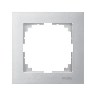 Schneider Electric MTN4010-3660, Merten System M-Pure, Alüminyum, Tekli Çerçeve