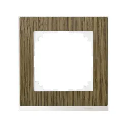 Schneider Electric MTN4010-3674, Merten System M-Pure Decor, Meşe, Tekli Çerçeve
