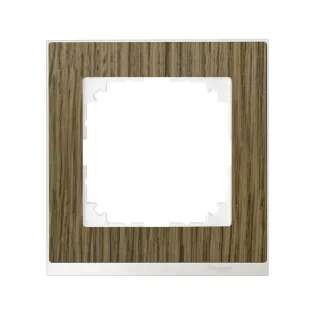 Schneider Electric MTN4010-3674, Merten System M-Pure Decor, Meşe, Tekli Çerçeve