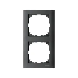 Schneider Electric MTN4020-3614, Merten System M-Pure, Antrasit, İkili Çerçeve