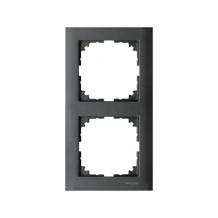 Schneider Electric MTN4020-3614, Merten System M-Pure, Antrasit, İkili Çerçeve