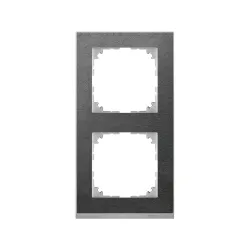 Schneider Electric MTN4020-3669, Merten System M-Pure Decor, Taş, İkili Çerçeve