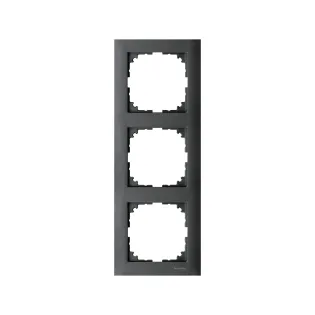 Schneider Electric MTN4030-3614, Merten System M-Pure, Antrasit, Üçlü Çerçeve