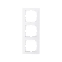 Schneider Electric MTN4030-3619, Merten System M-Pure, Beyaz, Üçlü Çerçeve