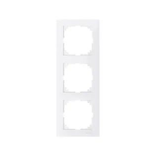 Schneider Electric MTN4030-3619, Merten System M-Pure, Beyaz, Üçlü Çerçeve