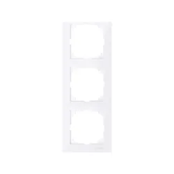 Schneider Electric MTN4030-3625, Merten System M-Pure, Aktif Beyaz, Üçlü Çerçeve