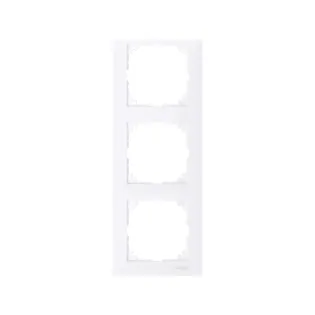 Schneider Electric MTN4030-3625, Merten System M-Pure, Aktif Beyaz, Üçlü Çerçeve