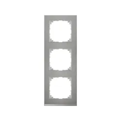 Schneider Electric MTN4030-3646, Merten System M-Pure Decor, Metal, Üçlü Çerçeve