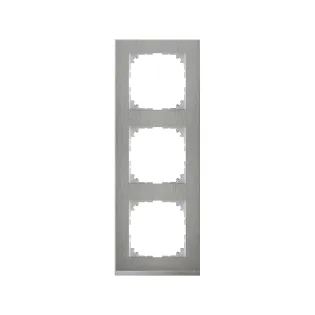 Schneider Electric MTN4030-3646, Merten System M-Pure Decor, Metal, Üçlü Çerçeve