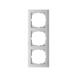 Schneider Electric MTN4030-3660, Merten System M-Pure, Alüminyum, Üçlü Çerçeve