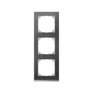 Schneider Electric MTN4030-3669, Merten System M-Pure Decor, Taş, Üçlü Çerçeve