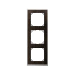 Schneider Electric MTN4030-3671, Merten System M-Pure Decor, Venge, Üçlü Çerçeve