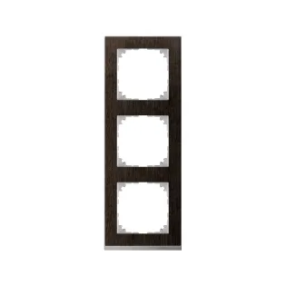 Schneider Electric MTN4030-3671, Merten System M-Pure Decor, Venge, Üçlü Çerçeve