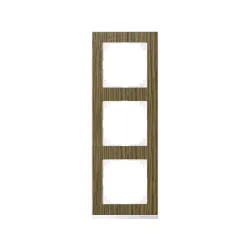Schneider Electric MTN4030-3674, Merten System M-Pure Decor, Meşe, Üçlü Çerçeve