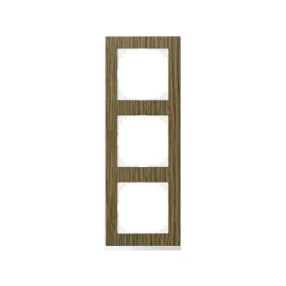 Schneider Electric MTN4030-3674, Merten System M-Pure Decor, Meşe, Üçlü Çerçeve
