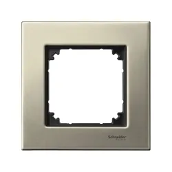 Schneider Electric MTN403105, Merten System M-Elegance Metal, Titanyum, Tekli Çerçeve