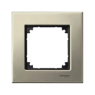 Schneider Electric MTN403105, Merten System M-Elegance Metal, Titanyum, Tekli Çerçeve